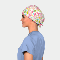 Lobster & Rosé Pixie Women's Scrub Hat