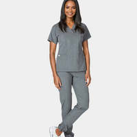 Piper Cargo 6-Pocket Scrub Top