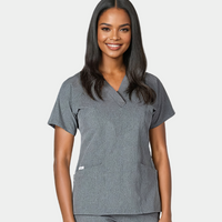 Piper Cargo 6-Pocket Scrub Top