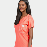 Classic Summer Fun Scrub Tops - Zoe Emberglow