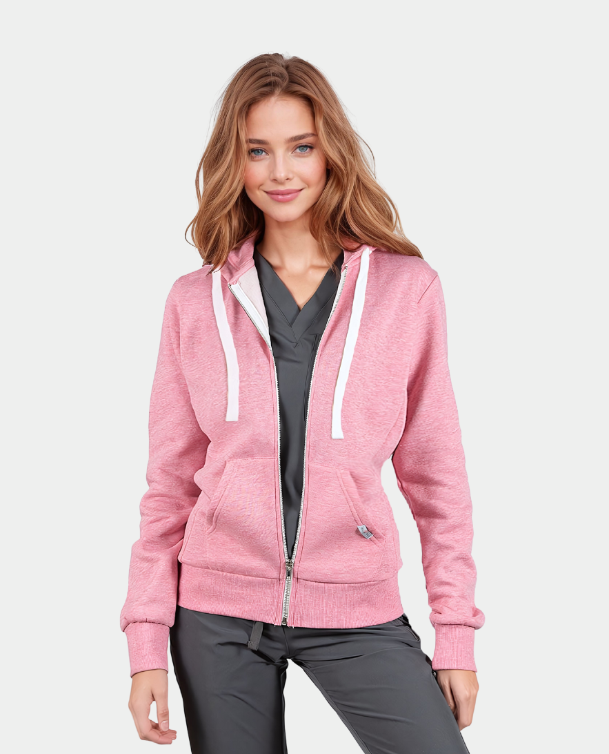 Finley Zip Up Hoodie: Blue Sky Scrubs' Cozy Comfort