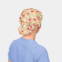 Rosa Pastel - Poppy Bouffant Scrub Caps