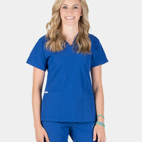 Piper Cargo 6-Pocket Scrub Top