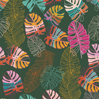 Tropical Tango - Poppy Bouffant Surgical Scrub Hats