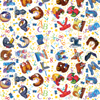 Alphabet Adventure - Pony Surgical Caps