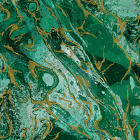 Marbled green and gold pattern