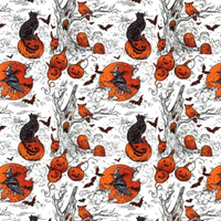 Hallow's Eve - Poppy Bouffant Scrub Cap