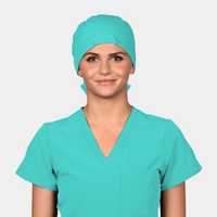 Carnegie Green- Solid Pixie Scrub Hats