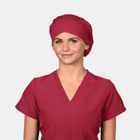 Crimson - Solid Stellar Scrub Hats