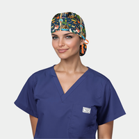 Kitten Cabana Ponytail Women's Scrub Hat