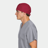 Crimson Men’s Scrub Cap – Comfortable, Professional Surgical Cap for Long Shifts