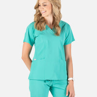 Piper Cargo 6-Pocket Scrub Top