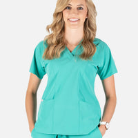 Piper Cargo 6-Pocket Scrub Top