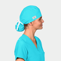 Turquoise Blue - Solid Pony Scrub Hats