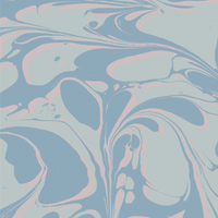 Marbled paper with blue and pink patterns