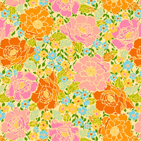 Peachy Blossom Garden Pixie Surgical Scrub Hat