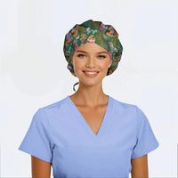 Tropical Tango - Poppy Bouffant Surgical Scrub Hats