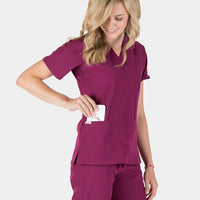 Piper Cargo 6-Pocket Scrub Top