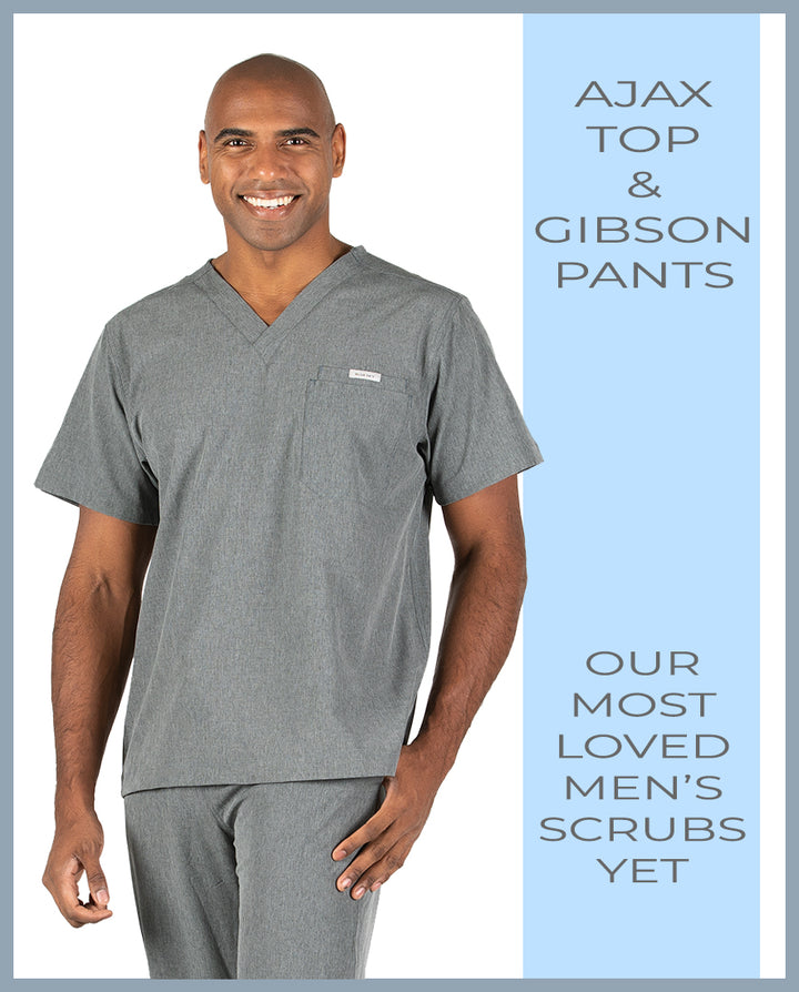 Extremely Comfortable Blue Sky Scrub Tops For Men