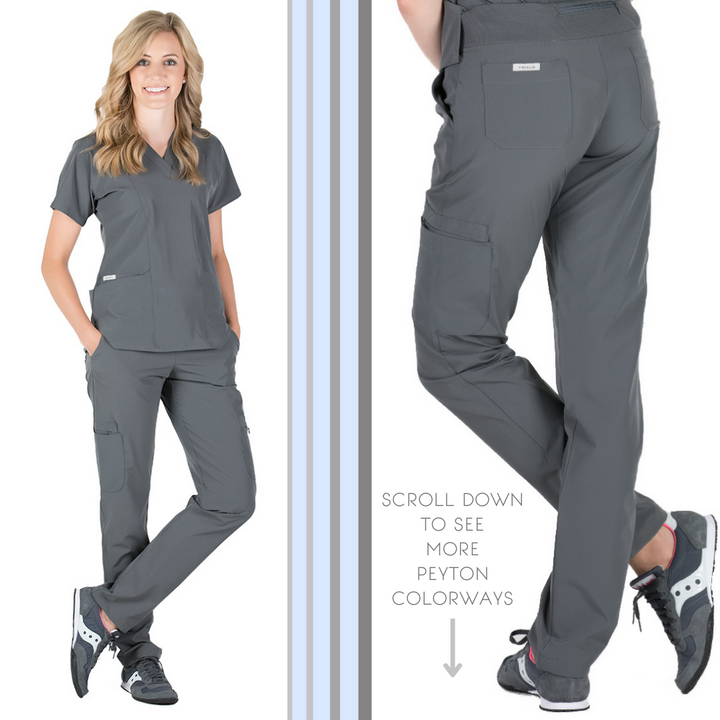 Find A New Meaning To Comfort In This Scrub-Legging Combination