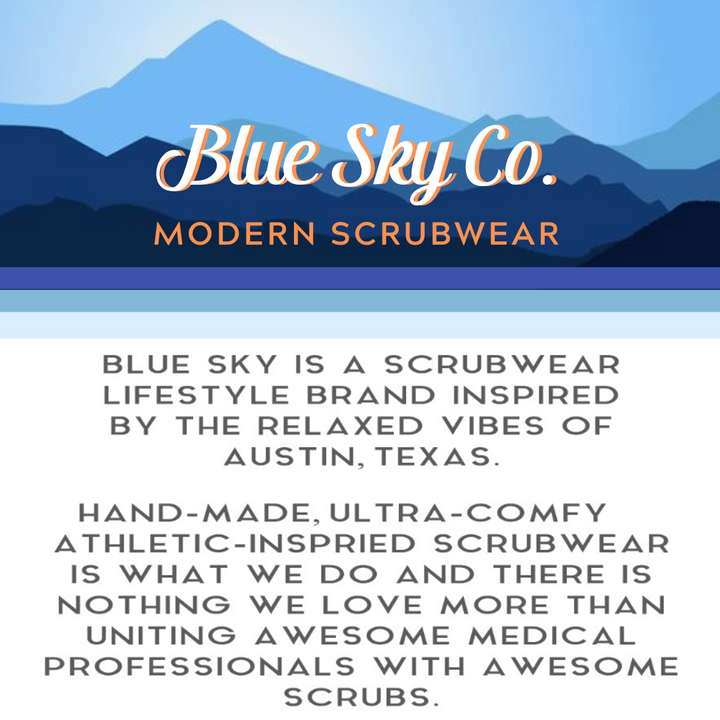 Bright and Colorful Shelby Scrub From Blue Sky