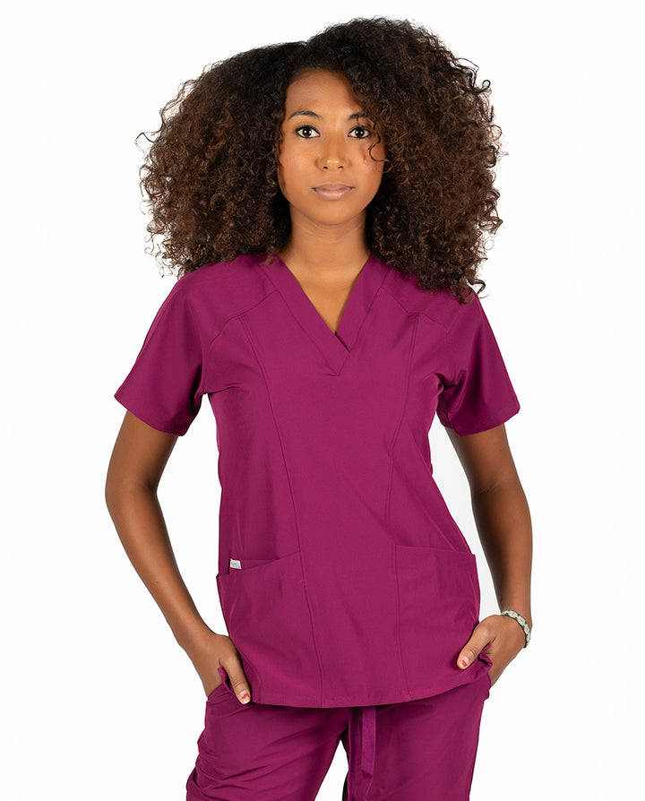 Try On Our Technical Stretch Scrubs
