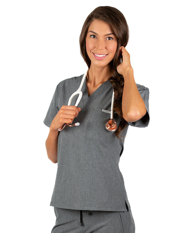 Extra Layer Or Casual Wear: Graphic Scrubs Tees From Blue Sky
