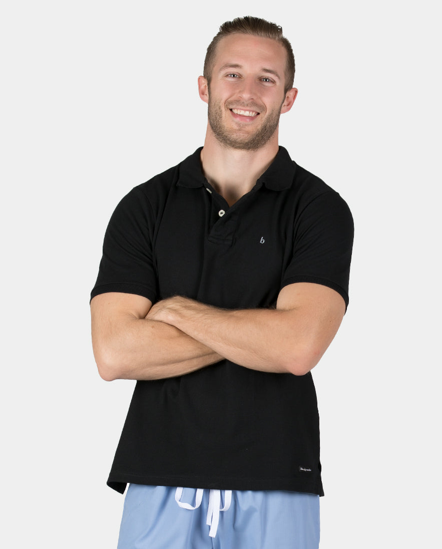 Henley Stretch Polo for Men - FINAL SALE