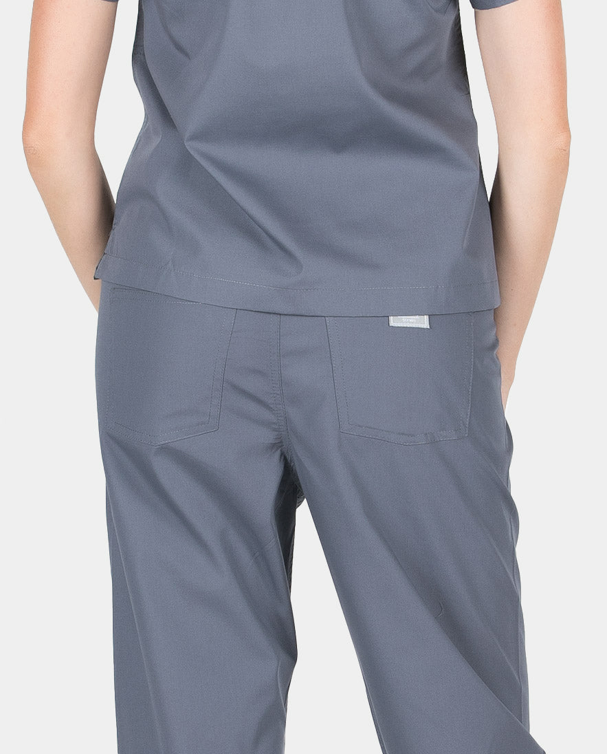 Petite Grey Label Simple Scrub Pants