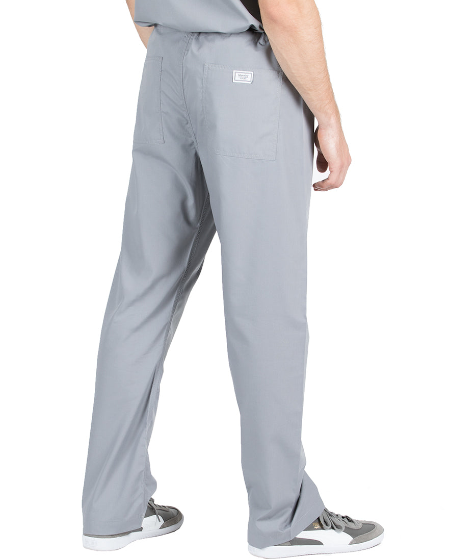 Small Slate Grey David Simple Scrub Pants