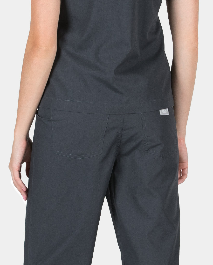 Petite Grey Label Simple Scrub Pants