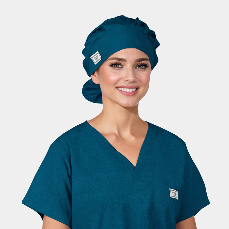SOLID COLOR - Poppy Bouffant Scrub Hats