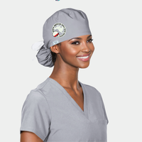 Womens Pony Bouffant Scrub Cap with NASBS Logo