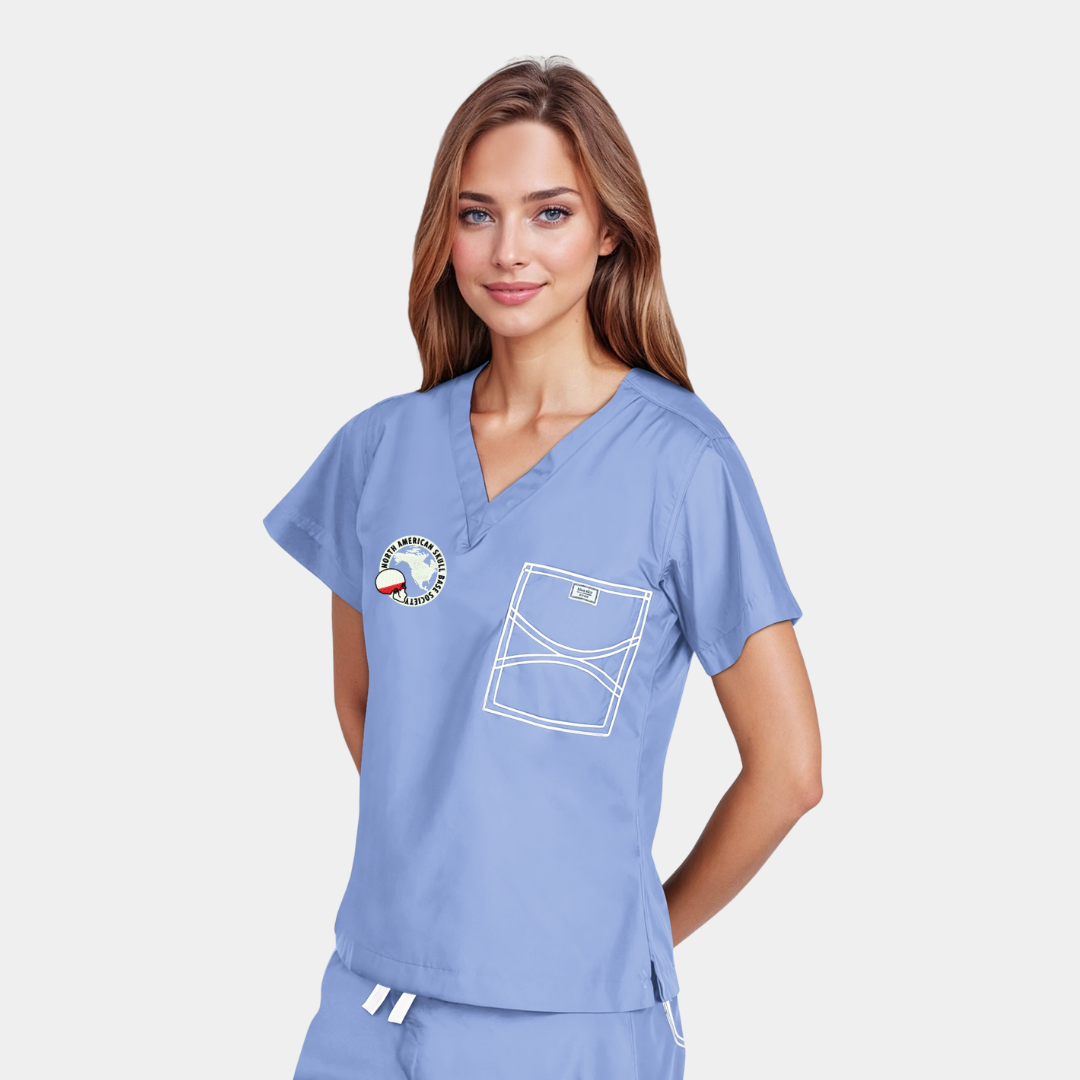 Shelby Classic Scrub Top with NASBS Logo Embroidery