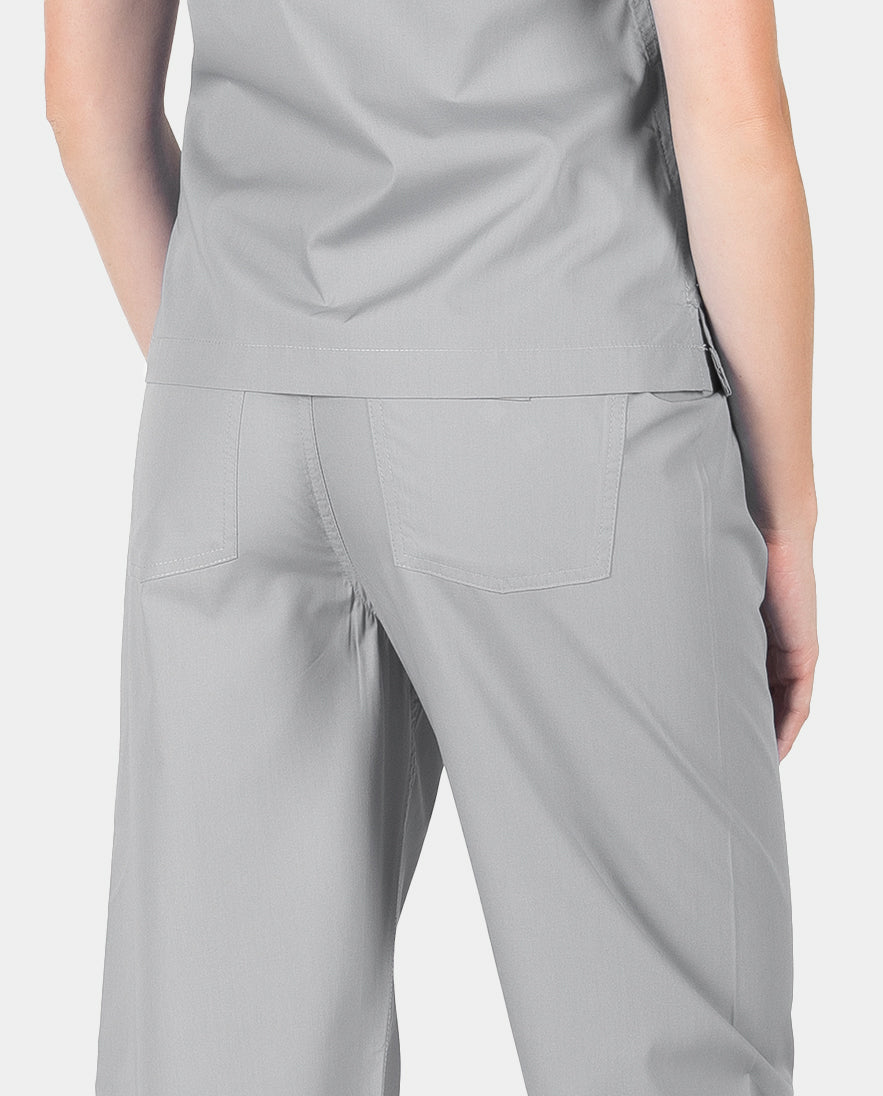 Petite Grey Label Simple Scrub Pants