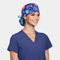 Rockets Red Glare Ponytail Women's Scrub Cap