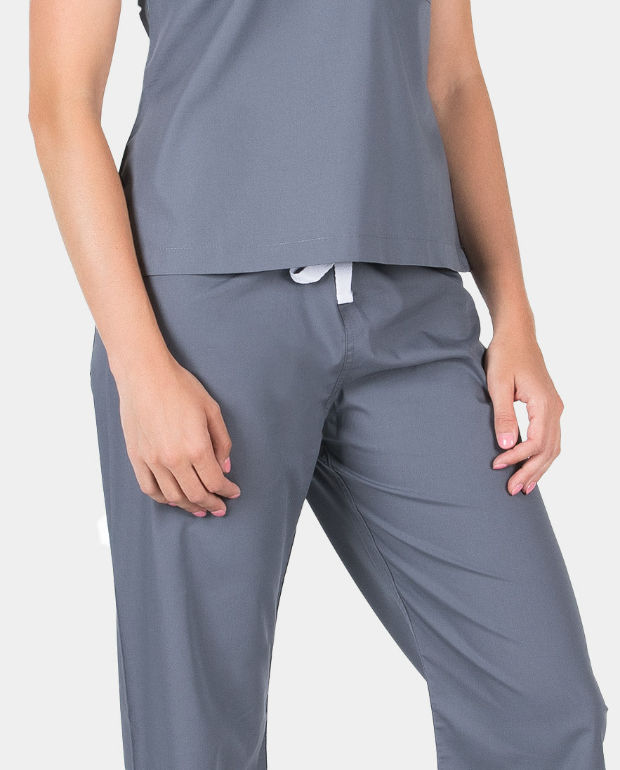 Petite Grey Label Simple Scrub Pants