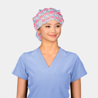 Abstract Symmetry- Poppy Bouffant Scrub Caps