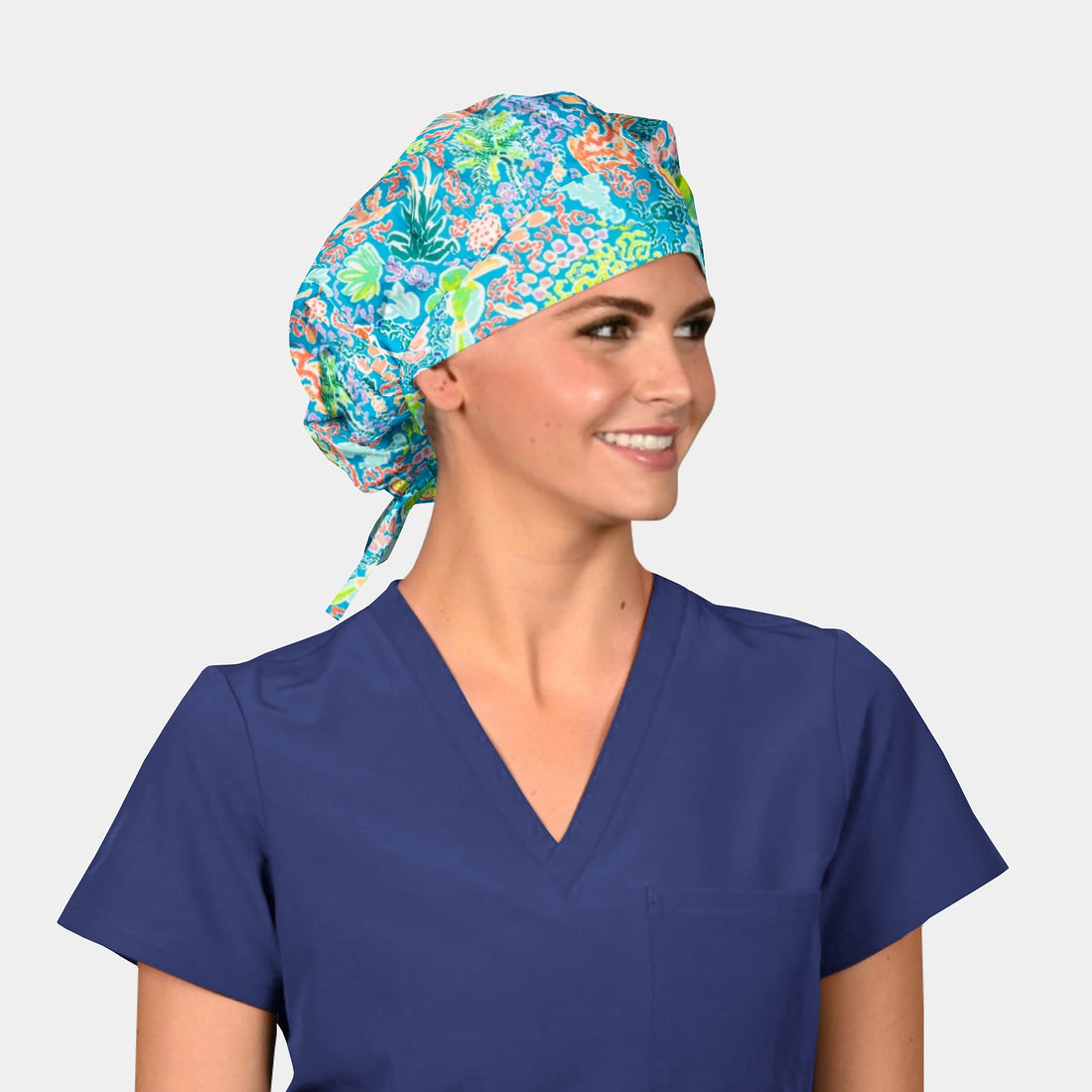 At Sea Level - Poppy Bouffant Surgical Hats