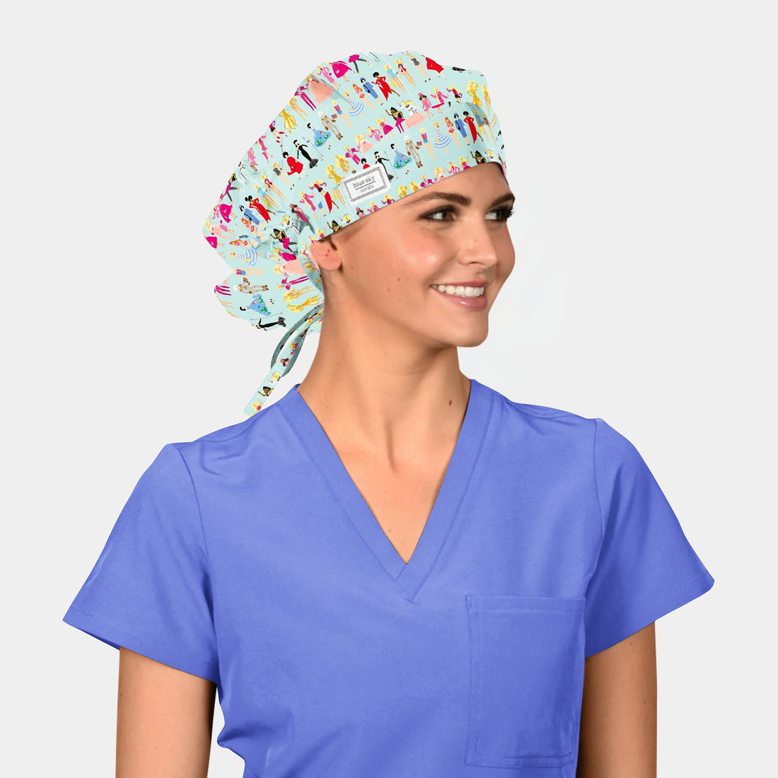 Barbie World- Poppy Bouffant Surgical Scrub Caps