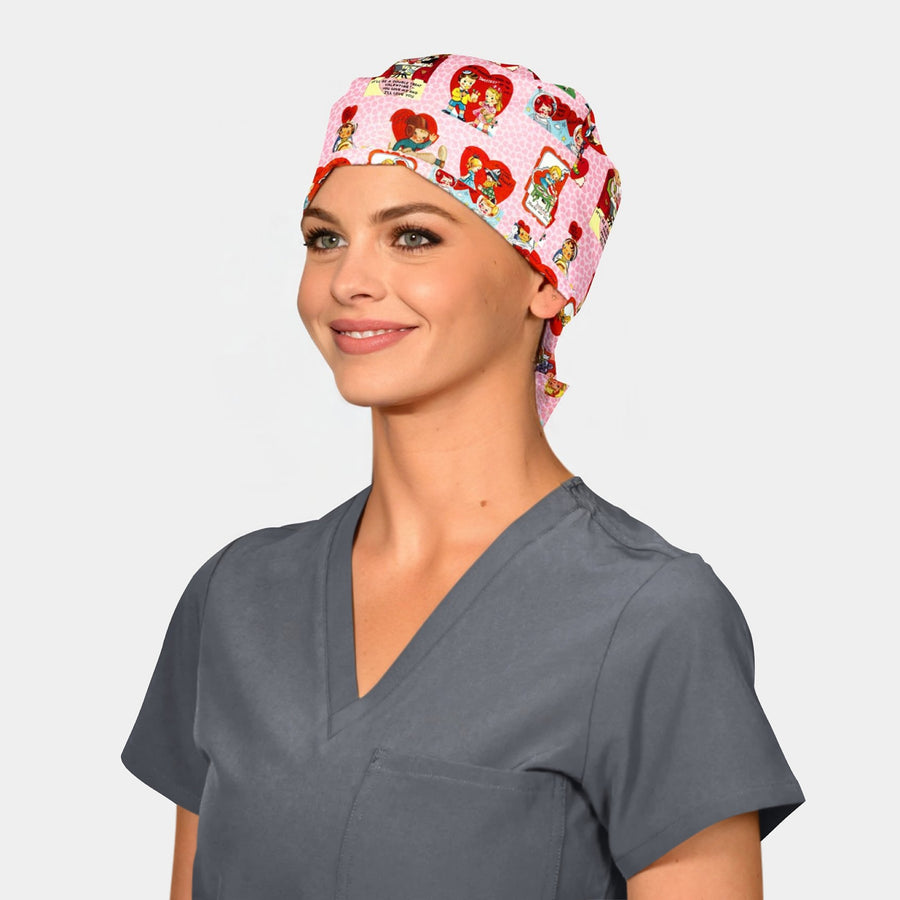 Be My Valentine - Pixie Surgical Scrub Caps