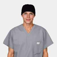 Black Men’s Scrub Hats – Classic, Comfortable Surgical Caps for Long Shifts