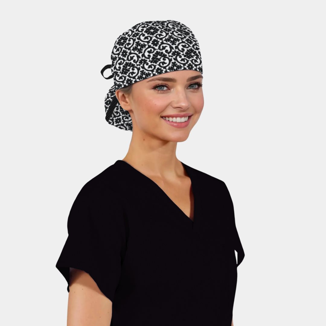 Monochrome Majesty Splendid Scrub Hat