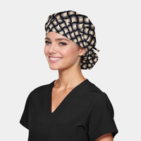 Midnight Orbit Bouffant Poppy Women's Surgical Cap