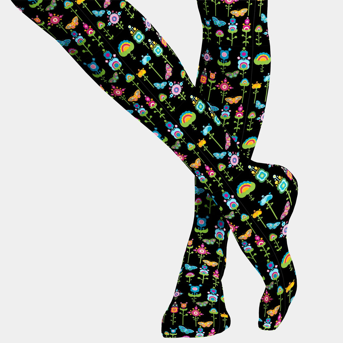 Blooming Butterflies - Compression Scrubs Socks