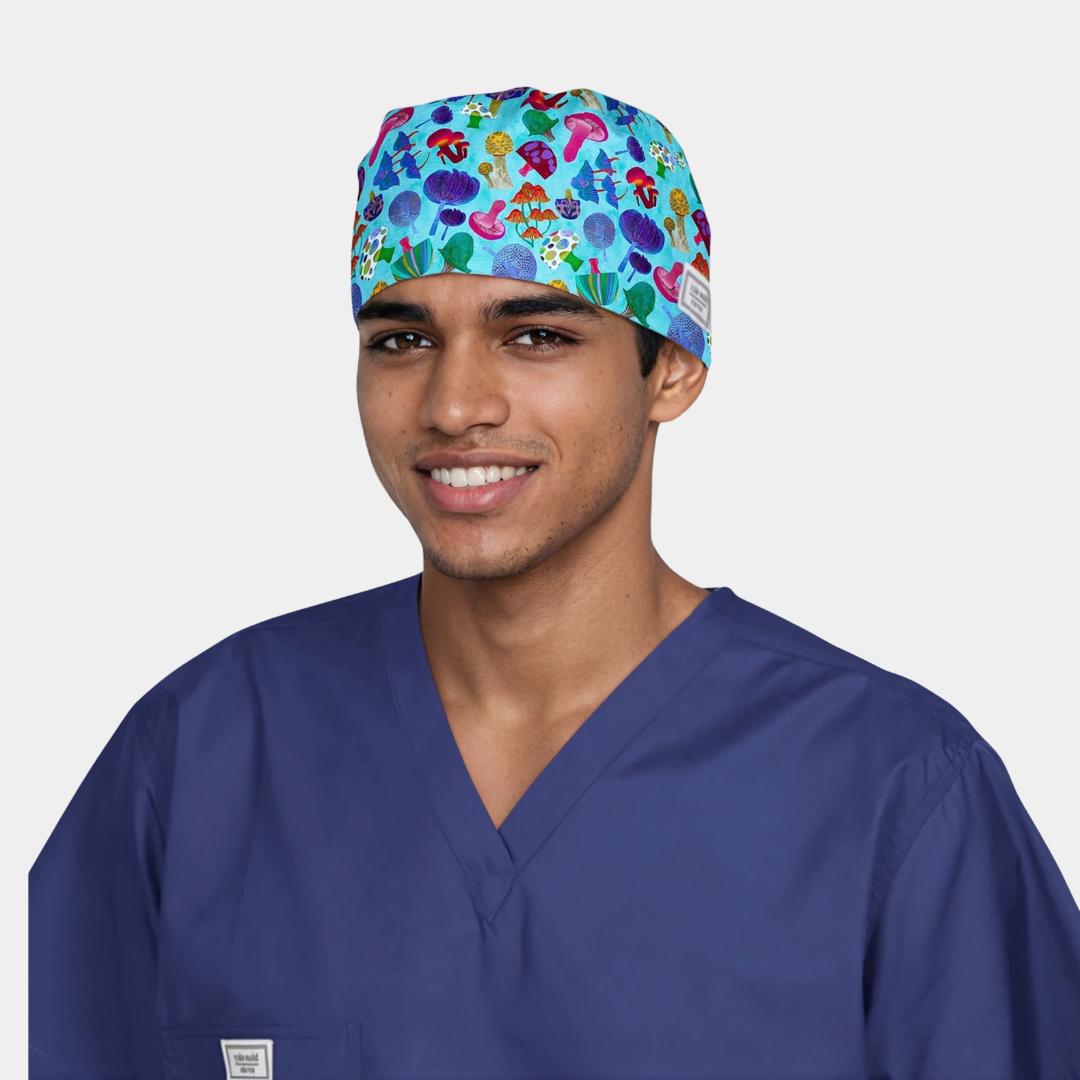 Mushroom Hollow Men’s Scrub Cap