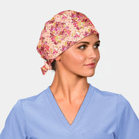 Blush Bouquet - Pixie Surgical Scrub Hat