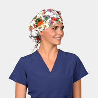 Bon Appetit - Poppy Bouffant Medical Scrub Hat