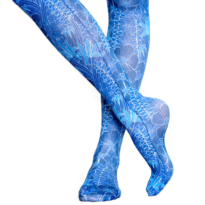 Botany Blues Compression Scrubs Socks