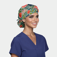 Whistling Willows Poppy Bouffant Surgical Scrub Hat